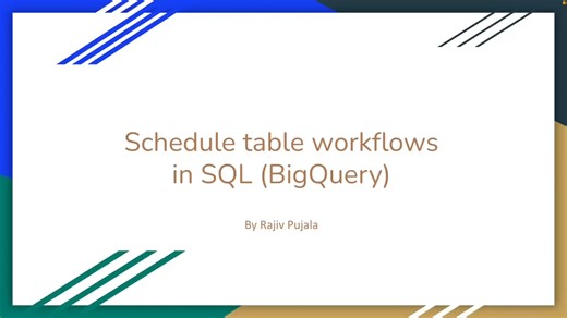 77 How to Schedule and Automate Table Workflows in SQL