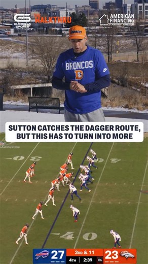 Guerilla Sports on Instagram: "“When a receiver catches a ball and their feet stop, that’s a sign that they don’t want to get contact.” #nfl #broncos #denverbroncos #broncoscountry #americanfinancing"