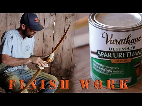 SELF BOW Building - Sanding, Sealing, Waterproofing Wood Bows