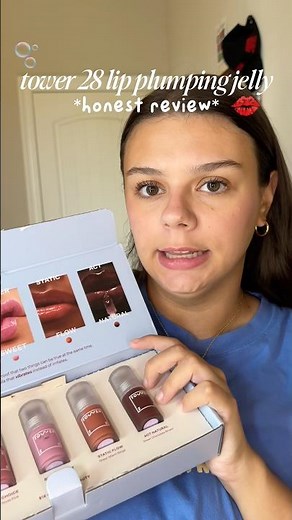 honest review of the tower 28 plumping lip jellies 🌙✨🩷 #tower28 #plumpinglipgloss #honestreview