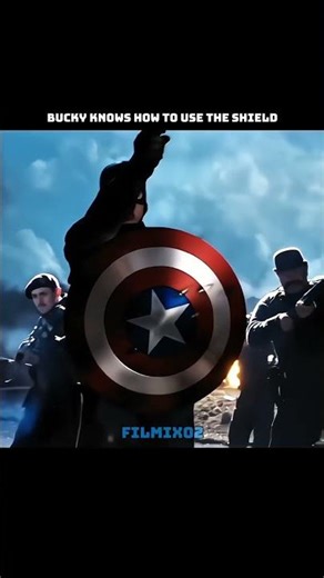 Bucky knows how to use the shield #shorts