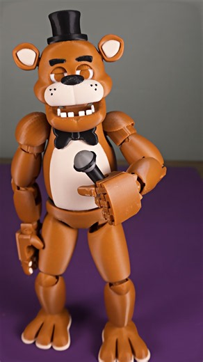 Freddy Fazbear 3D Printed Figure – FNAF #fivenightsatfreddys #fnaf #toys #freddyfazbear