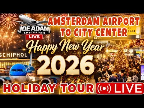 🔴 LIVE: New Year’s Eve from Schiphol Airport to Amsterdam City Center