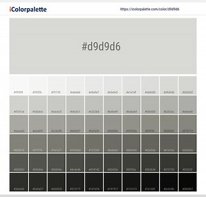#d9d9d6 - Muted Stone | Pantone PANTONE COOL GRAY 1 C