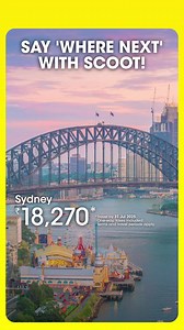 26 reactions | Embrace wanderlust and jet off to your next vacay! Explore over 70 destinations with Scoot. | FlyScoot | Facebook