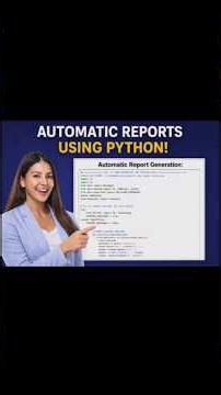 Automatic Report Generation Using Python!