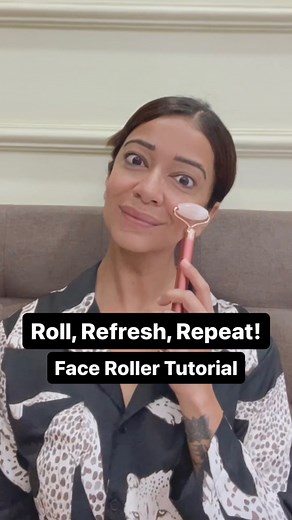 ✨Roll, Rejuvenate, Refresh✨your skin with this simple and effective Face Roller tutorial. I have used pure aloe (from the garden) on my skin. Every stroke is done with light to medium pressure - lightest being under the eyes of course. The roller has been purchased from Amazon. The strokes are repeated 8-10 times on each side. ➡️To ENROL for my FACE YOGA CLASSES - comment below #faceyogaexpert #faceroller #sundayskincare #facialrejuvenation #skinglowing | Priya Khandelwal