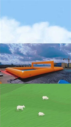 XiangHe Inflatable Volleyball Pool – Fun in Minutes! Perfect for summer parties or backyard fun!