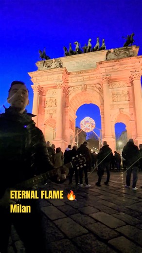 Eternal Flame 🔥 at the Olympic Flame | Milan