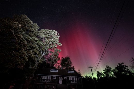 Massive solar storm lights up US skies with auroras, triggers brief radio blackouts