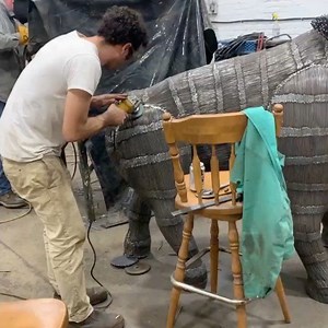 1.2K views · 16 reactions | Buffalo sculpture is reminiscent of the...