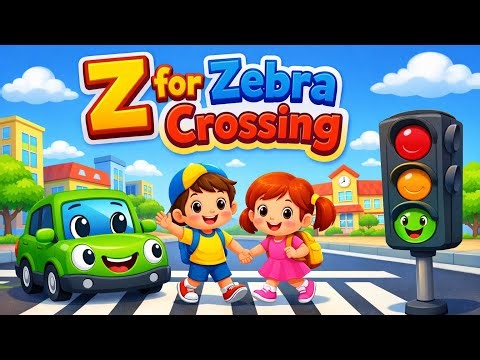 Z for Zebra Crossing 🚦 | A to Z Vehicles & Road Safety | Kids Cartoon Song