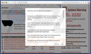 Internet Security Damaged Scam (Mac)