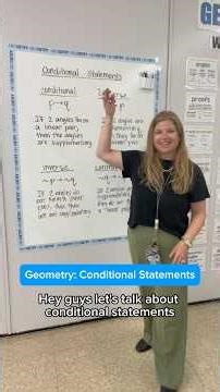Geometry: Conditional Statements #iteachalgebra #mathematics #geometry #mathteacher #math
