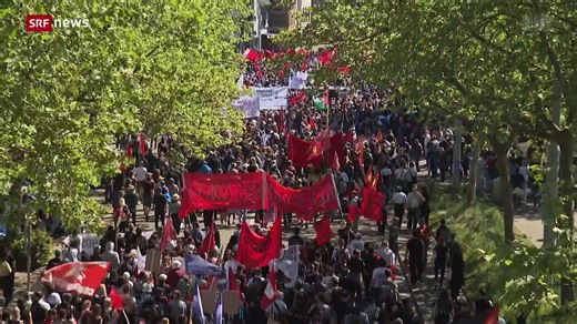 1. Mai: Schweizweit Kundgebungen zum Tag der Arbeit