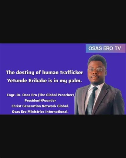 Wisdom With Engr. Dr. Osas Ero The Global Preacher