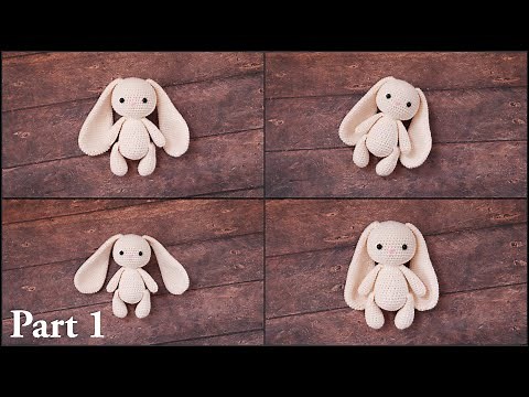 (RECREATE) LONG EARS BUNNY | PART 1 | HOW TO CROCHET AMIGURUMI CROCHET TUTORIAL