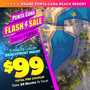 Spend 5 Nights In This Luxury Punta Cana Beachfront Resort For Only $99 Per Couple! Select Travel Dates Anytime Within 24 Months! | Bookvip.com