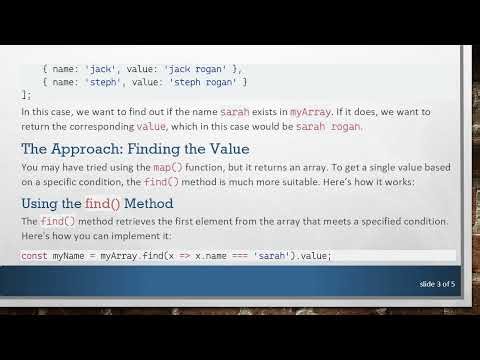 How to Return an Object's Value from an Array in JavaScript Using a Key