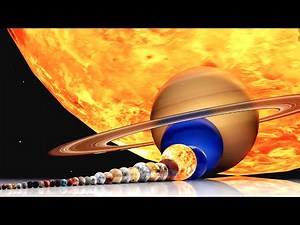 🌕 Solar System 3D Size Comparison | 3D Animation!