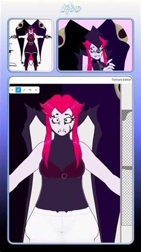 Full process of how I made this stylized asymmetrical 3D VRChat avatar on my channel! #vroidstudio