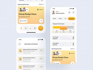 Online Course Mobile App – UI