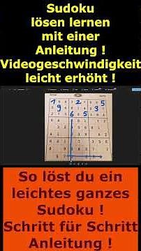 Easy Sudoku Solving for Beginners - Here's How Sudoku Works! Simply Explained