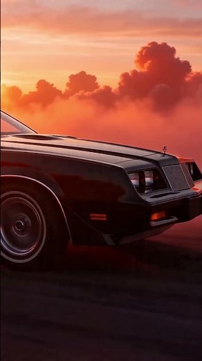Lo-Fi Dream Drift: 1987 Buick in Red Sunset Clouds (AI Cinematic)