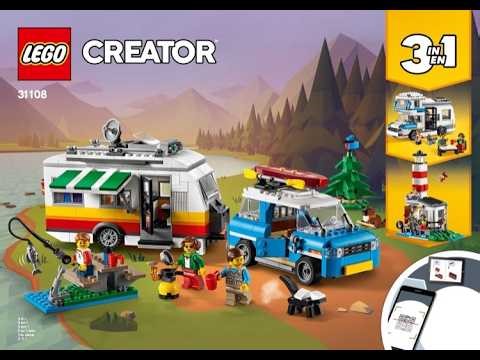 Instrucciones 31108-1 Set Caravana Vacaciones Familiares se lanzó en 2020 Lego