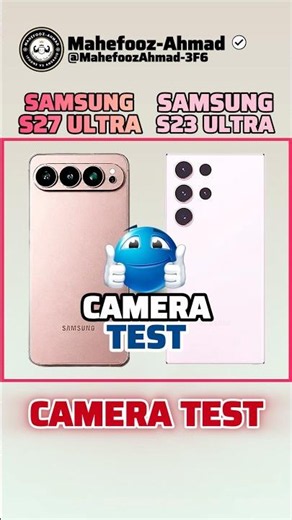 Samsung S27 Ultra Vs Samsung S23 Ultra Camera Test #shorts #viral #tech #samsung