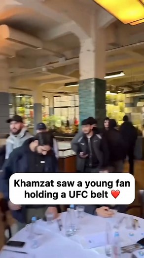 417K views · 12K reactions | Khamzat saw a young fan holding a UFC...