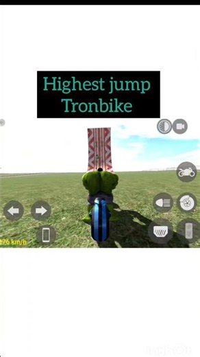 👉 Can Tron Bike Survive This Jump? 🤯🔥#tronbike #megajump #indianbikedriving3d
