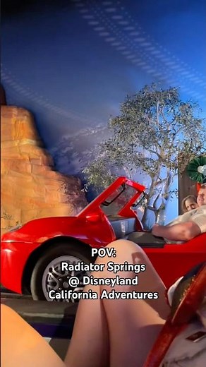 Riding Radiator Springs at Disneyland California Adventure #disneyland #cars #radiatorsprings