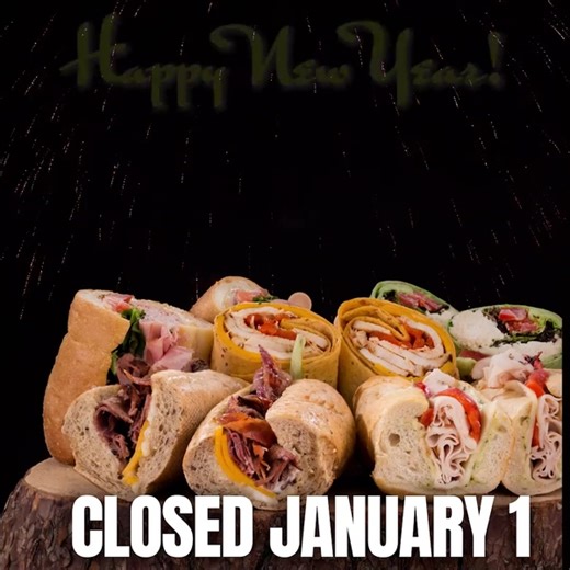 Thanks for an amazing year! Our delis are closed on New Year’s Day so the team can celebrate. See you Friday for your first great meal of 2026!🎇🎇🎇 | Gourmet Gang
