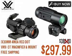 Vortex Strikefire II 1x30mm Red Dot & VMX-3T Magnifier  Flip Mount FREE S&H $297.99