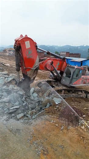 The huge excavators are at work 024