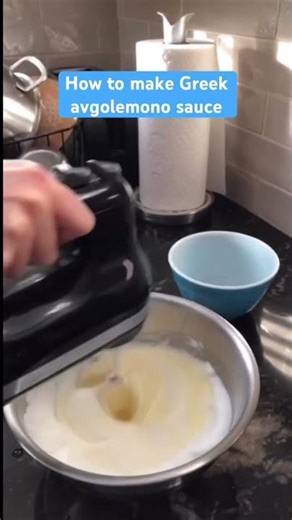 How to make Greek avgolemono sauce!
