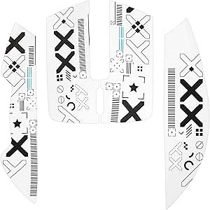 Attack Shark Gaming Mouse Anti-Slip Grip Tape,Compatible with X11 Superlight Wireless pc Mouse,Sweat Resistant,Fine Feel,Cut to Fit,Cool Mouse Skins for Video Games/Office/Study(White)