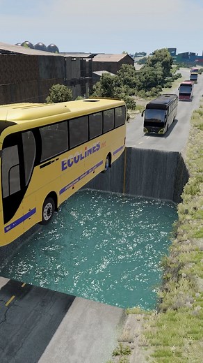 Sleeper Coach Bus vs Ramp Pit | DriveRush