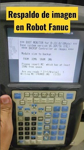 Imagen backup Fanuc Robót / Como hacer un respaldo o backup en robót fanuc #fanuc #automation