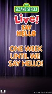 Sesame Street Live! Say Hello is just one week away! Have you bought your tickets to Sesame Street Live, where you can "Say Hello" to Elmo, Abby Cababby, Cookie Monster, and more furry friends? Visit sesamestreetlive.com today! #SesameStreetLive #SesameStreet #Elmo #Abby #CookieMonster #SayHello | Sesame Street Live