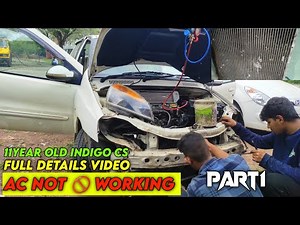 TATA INDIGO ECS AC NOT WORKING FULL SOLUTION || AC CONDENSER LEAK GAS LEAK