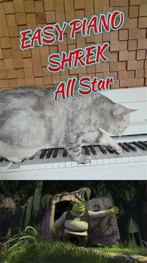 How to play SHREK on piano Easy Tutorial #pianotutorial #music #piano #shorts