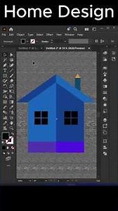 Home design | Illustrator tutorial | education and skill Academy #shorts