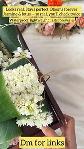 So real, everyone thinks they’re fresh flowers 🤍🌸 Our real look-alike Jasmine & Lotus flower hair pins and accessories give that traditional fresh-flower finish without wilting, mess or replacement. Perfect for bridal buns, poojas, weddings & festive days ✨ Fresh look. Long hours. Zero worries 💮 Now get it with 15%off on our website Designed especially for South Indian buns and traditional hairstyles, these accessories stay intact throughout long wedding rituals, functions and festive celebra