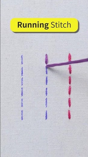 How to Do the Running Stitch丨Basic Hand Embroidery Stitch #basicstitches #runningstitch