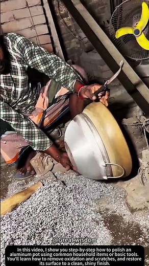 Polishing an Aluminum Pot ✨🔧