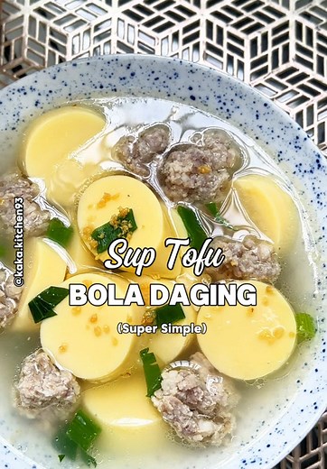 Sup Tofu Bola Daging: Resep Sehat untuk Anak