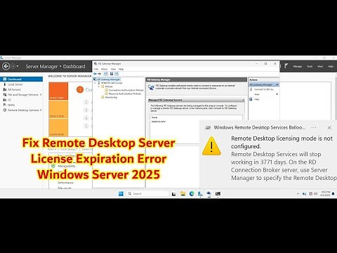 How to Fix Remote Desktop Server License Expiration Error on Windows Server 2025