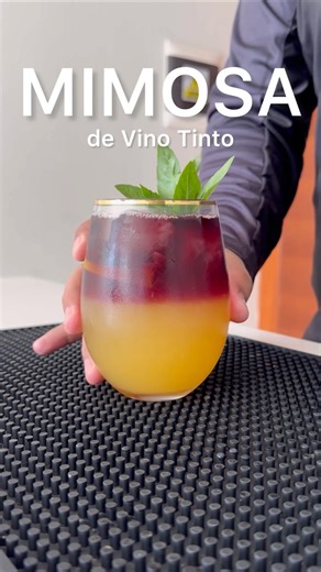 Mimosa Red Wine Cocktail. #drink #cocktail #drink
